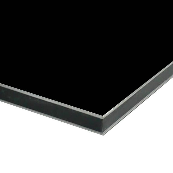 0.118" (3mm) x 24" x 36", Aluminum Composite Sheet, Gloss Black