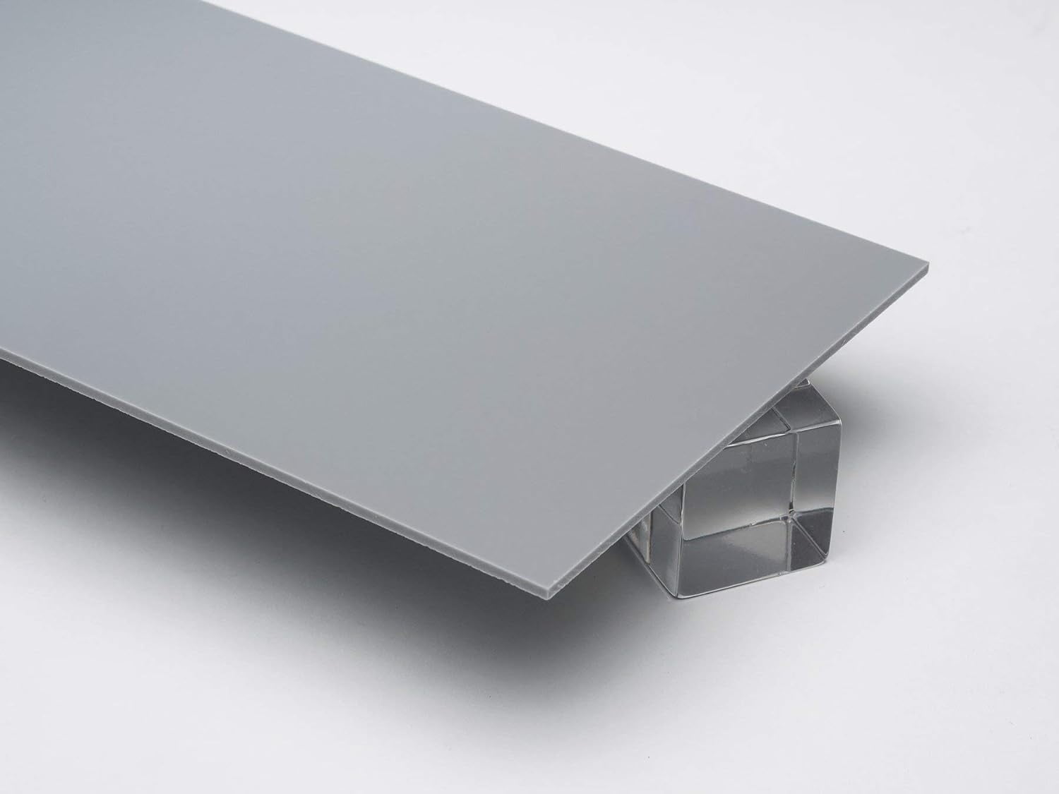 Solid Grey Acrylic Plexiglass Sheet 24"x12" 3mm Thick