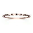 thumbnail image 1 of 0.11ct Black Diamond Moissanite Upon a Star 10K Rose GoldWedding Band, 1 of 4