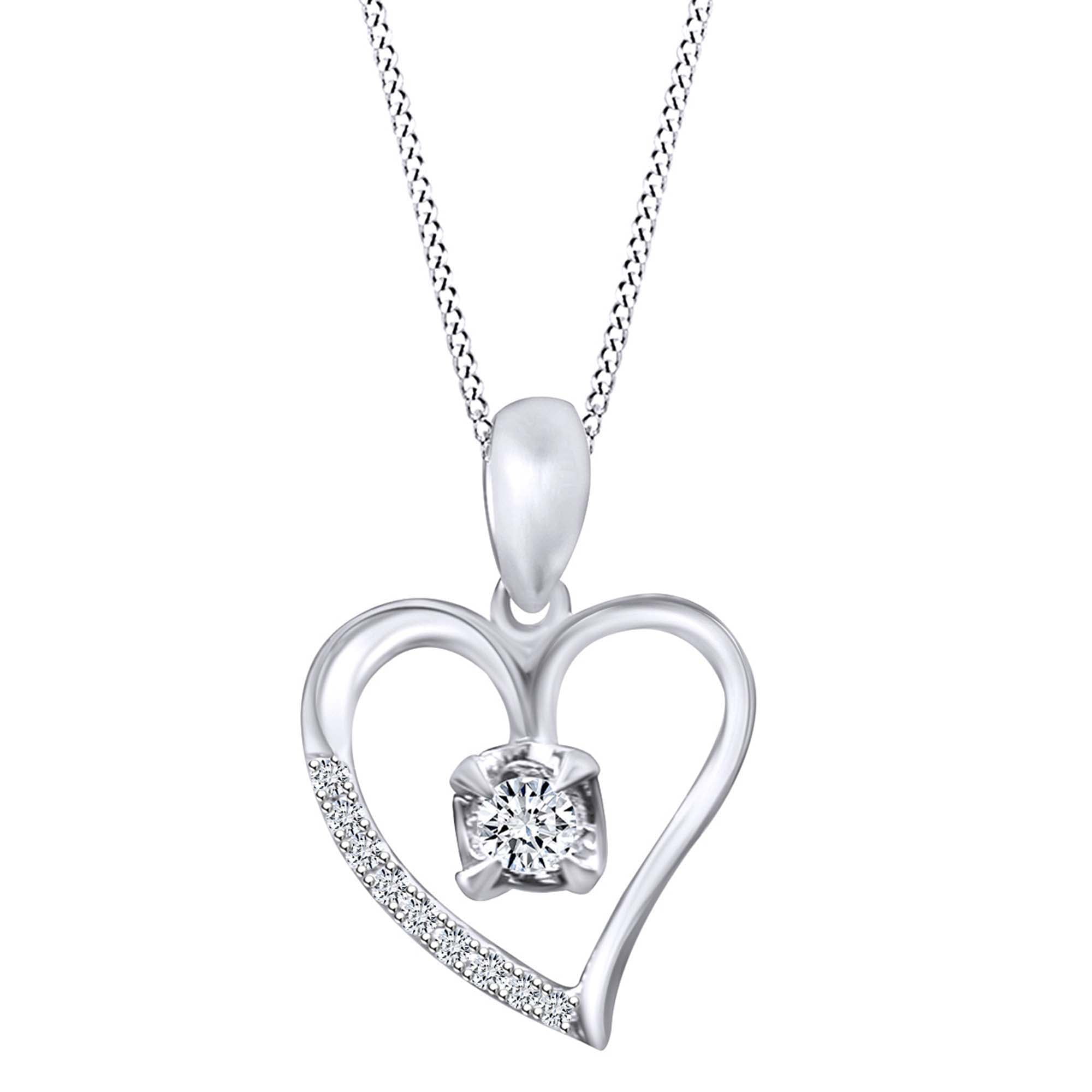 Designre 2 carat Diamond Solitaire Necklace 18