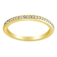 thumbnail image 1 of AFFY 0.12 Ct Round Shape White Diamond Engagement Wedding Band Ring In 14K Solid Yellow Gold, 1 of 1
