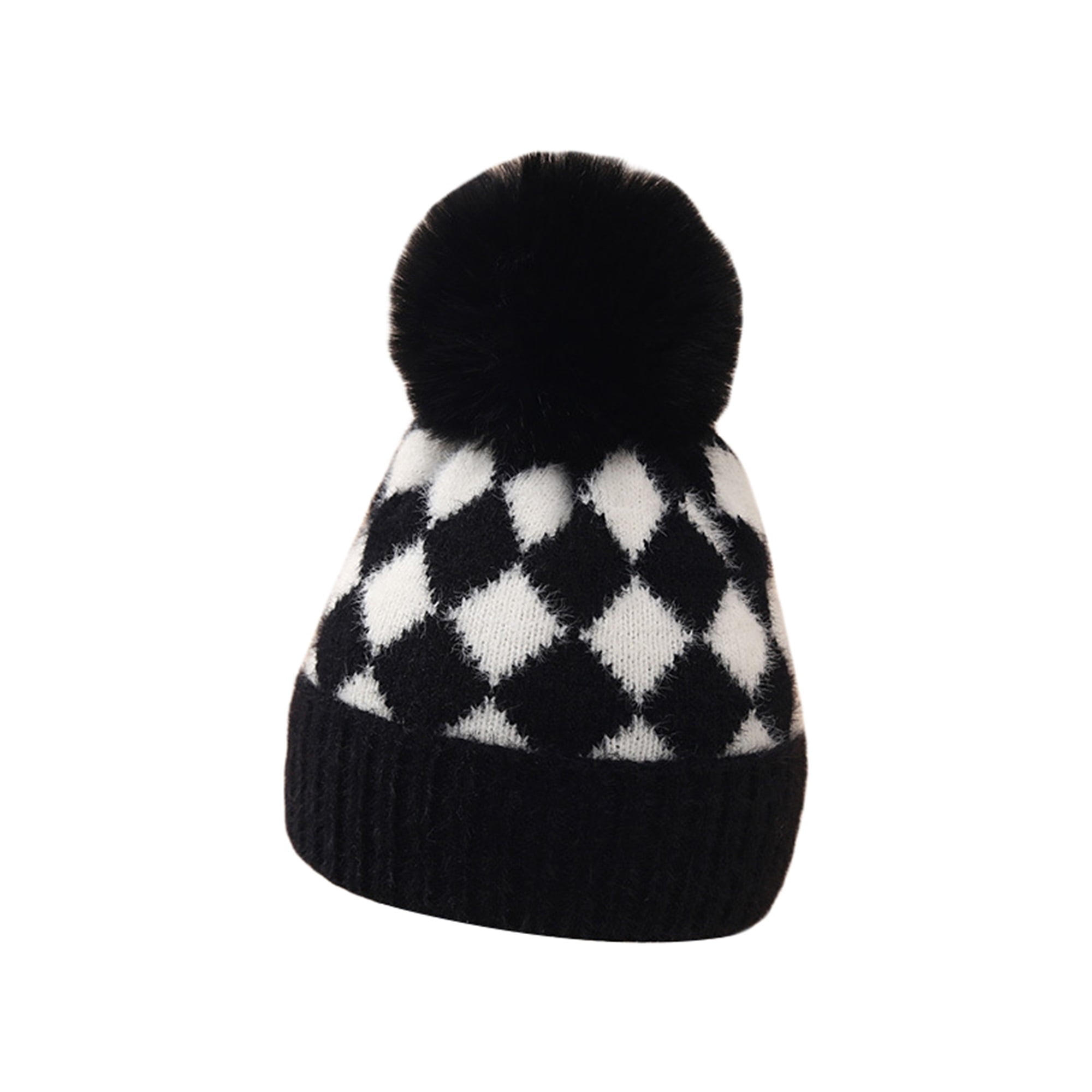 0-12 Months Baby Boys Plaid Knit Beanie Warm Cap Hat for Infant Newborn ...