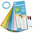 thumbnail image 1 of 0-12 Multiplication Table Cards, Self-Checking Math Learning Tool, Educational Arithmetic Practice Cards for Home Schooling and Teaching Aids, 1 of 8