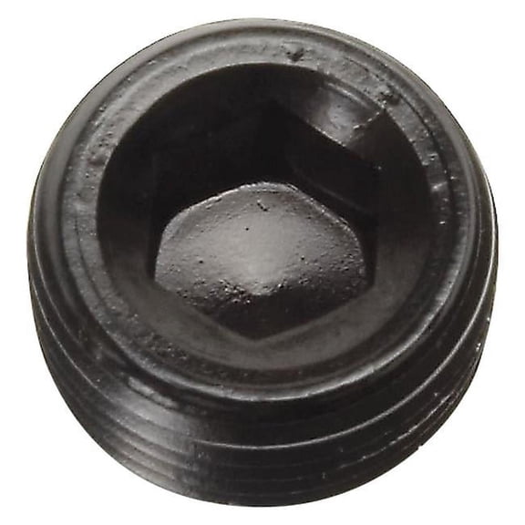 0.12 in. Allen Socket Pipe Plug, Black