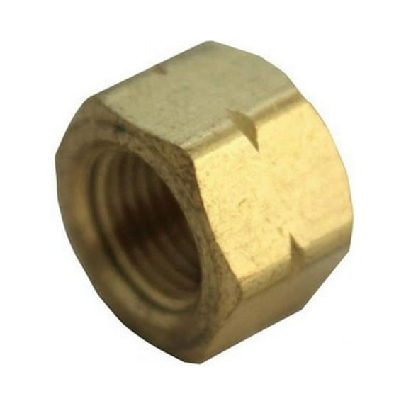 0.12 in. Cap in Lead Free Yellow Brass - pack of 4
