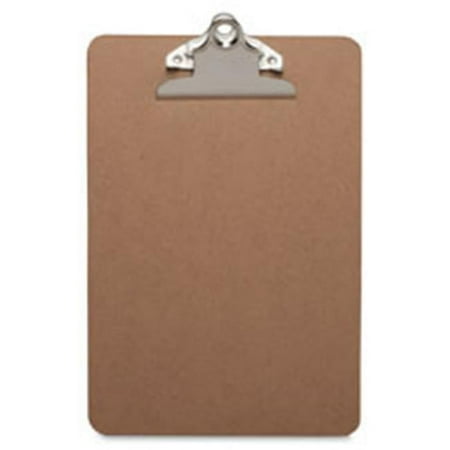 0.12 in. Standard Metal Clip Clipboard - Brown