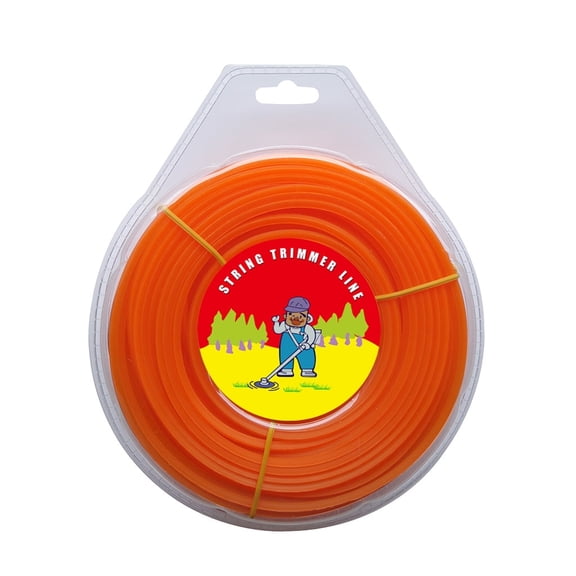 0.120 Inches Square String Trimmer Lines Replacement for Trimmers Orange, 1 Pound