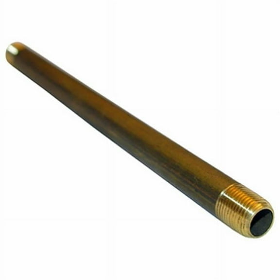 0.125 Male Pipe Thread x 6 Long Brass Nipple