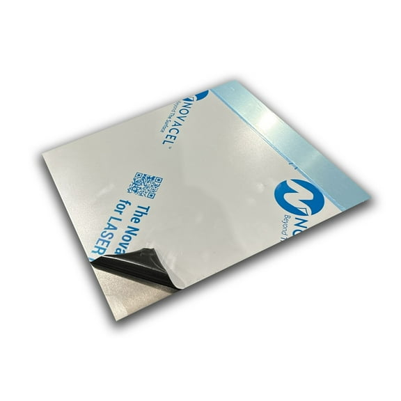 0.125" x 12" x 12" Thickness, 5052-H32 Aluminum Sheet, Mill Finish w/PVC