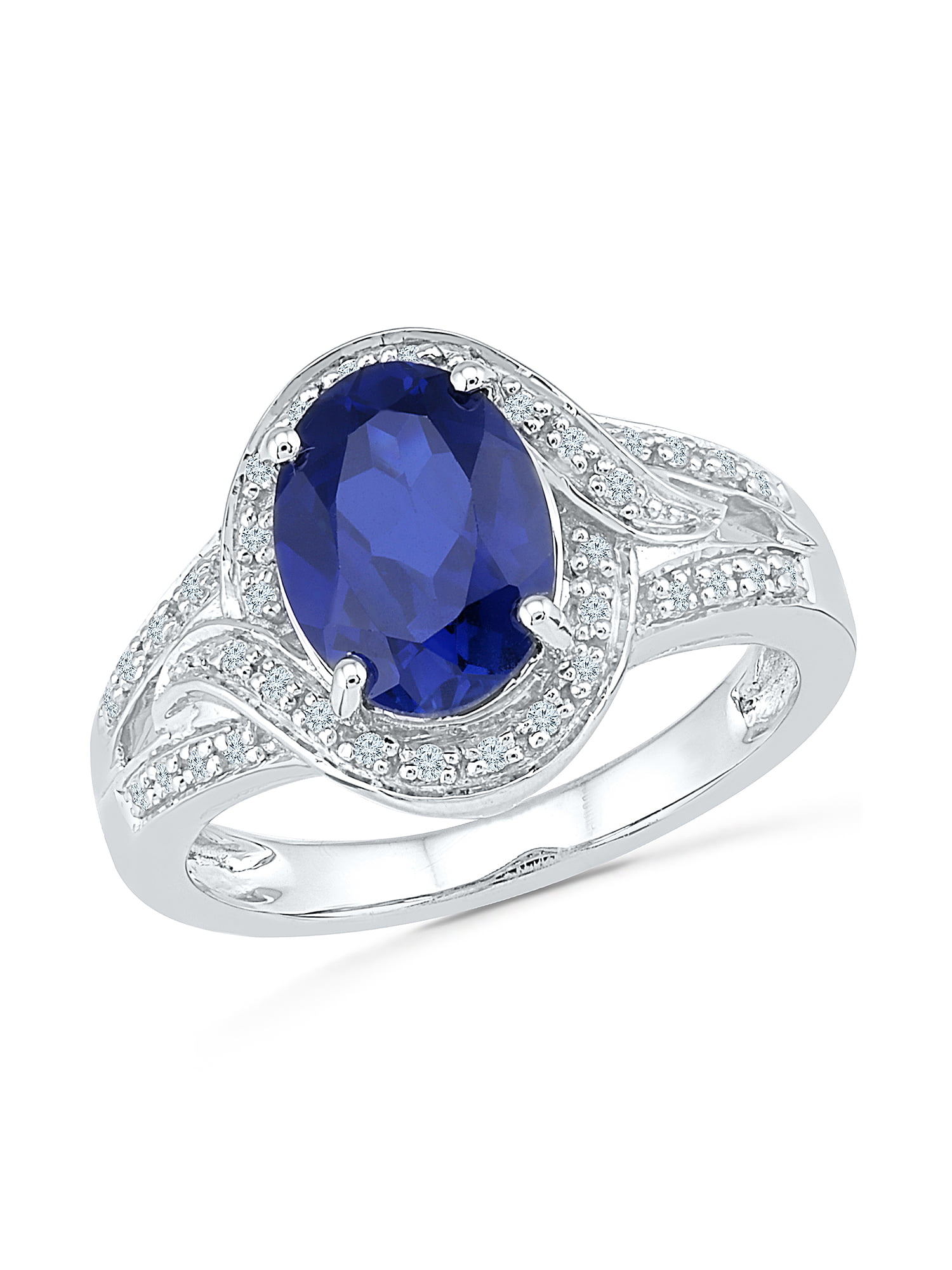 Sapphire ring diamond white gold 14k blue color cushion cut gia certif –  Goldaevo Jewelry