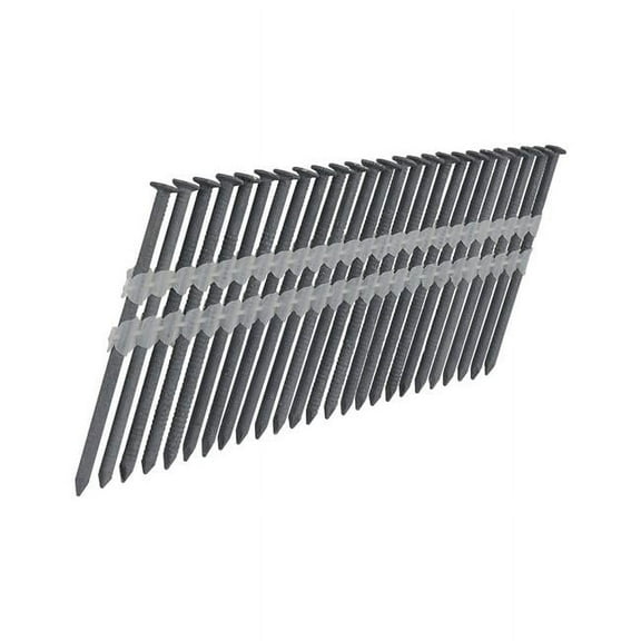 0.131 x 3 in. 21 Deg Plastic Collated Hot Dipped Galvanized Ring Shank Full Round Head Framing Nails, TDG Exterior Galvanized - 2000 Count