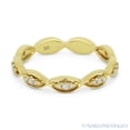 thumbnail image 1 of 0.13ct Round Cut Diamond Stackable Right-Hand Ring / Band in 14k Yellow Gold, 1 of 1