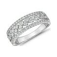 thumbnail image 1 of 0.15 Carat Brilliant Round Cut Genuine Diamond Wonderful Eternity Band for Ladies Solid 950 Platinum Size 10.5, 1 of 8