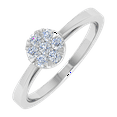 thumbnail image 1 of 0.15 Carat Cluster Prong Set Diamond Ring in 14K White Gold (Ring Size 8.25) (I1-I2 Clarity), 1 of 4