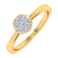 thumbnail image 1 of 0.15 Carat Cluster Prong Set Diamond Ring in 14K Yellow Gold (Ring Size 6.25) (SI1-SI2 Clarity), 1 of 4