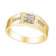 thumbnail image 1 of AFFY 0.15 Carat (Cttw) White Natural Diamond Mens Engagement Ring 14K Solid Yellow Gold (I-J Color, I2-I3 Clarity) Ring Size-9.5, 1 of 1