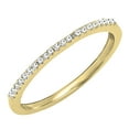 thumbnail image 1 of 0.15 Carat (Ctw) 18K Yellow Gold Round White Diamond Ladies Dainty Anniversary Wedding Stackable Band, 1 of 2