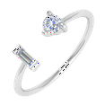 thumbnail image 1 of 0.15 Carat Diamond Ring Band in 10K White Gold (Ring Size 7), 1 of 4