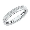 thumbnail image 1 of 0.15 Carat Diamond Unisex Wedding Band Ring in 14K White Gold (Ring Size 13.25), 1 of 3