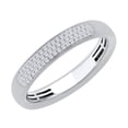 thumbnail image 1 of 0.15 Carat Diamond Unisex Wedding Band Ring in 14K White Gold (Ring Size 13), 1 of 2