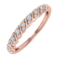 thumbnail image 1 of 0.15 Carat Diamond Wedding Band Ring in 14K Rose Gold(Ring Size 8.5) (SI1-SI2 Clarity), 1 of 5