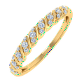 thumbnail image 1 of 0.15 Carat Diamond Wedding Band Ring in 14K Yellow Gold(Ring Size 4.25) (SI1-SI2 Clarity), 1 of 4
