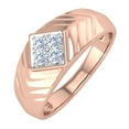 thumbnail image 1 of 0.15 Carat Men's Diamond Wedding Band Ring in 14K Rose Gold (Ring Size 11) (I1-I2 Clarity), 1 of 5
