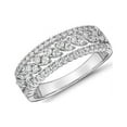 thumbnail image 1 of 0.15 T.C.W Round Shape Natural Diamond Latest Design Wedding Eternity Band for Women Solid 18K White Gold Size 8, 1 of 7