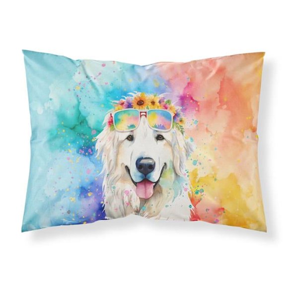 0.15 x 20.5 x 30 in. Great Pyrenees Hippie Dawg Standard Pillowcase