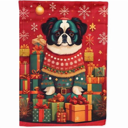0.15 x 40 x 28 in. Polyester Japanese Chin Holiday Christmas House Flag