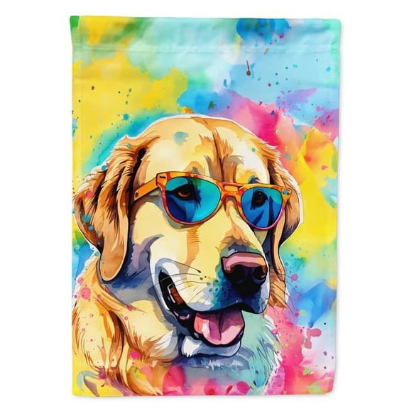 0.15 x 40 x 28 in. Yellow Labrador Hippie Dawg House Flag