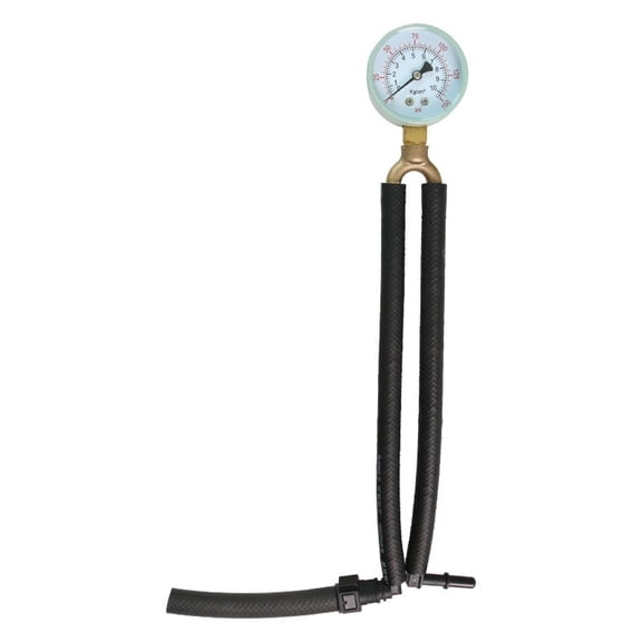 0 150 PSI Fuel Pressure Gauge with Quick Connect for General Use Measuring For Car Fuel System Pressure with Accurate Dual Scale and Metal Case