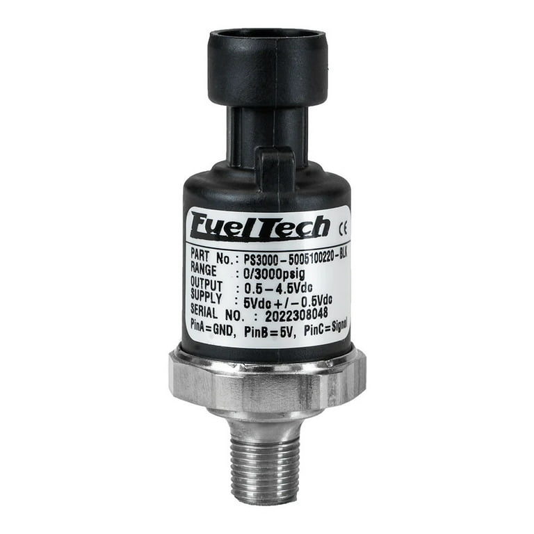FuelTech 0-1500 PSI Pressure Sensor (Black Series) FuelTech 0-1500 PSI Pressure Sensor (Black Series)
