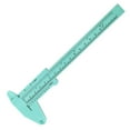0150Mm Double Rule Scale Plastic Vernier Caliper Mini Measuring Ruler