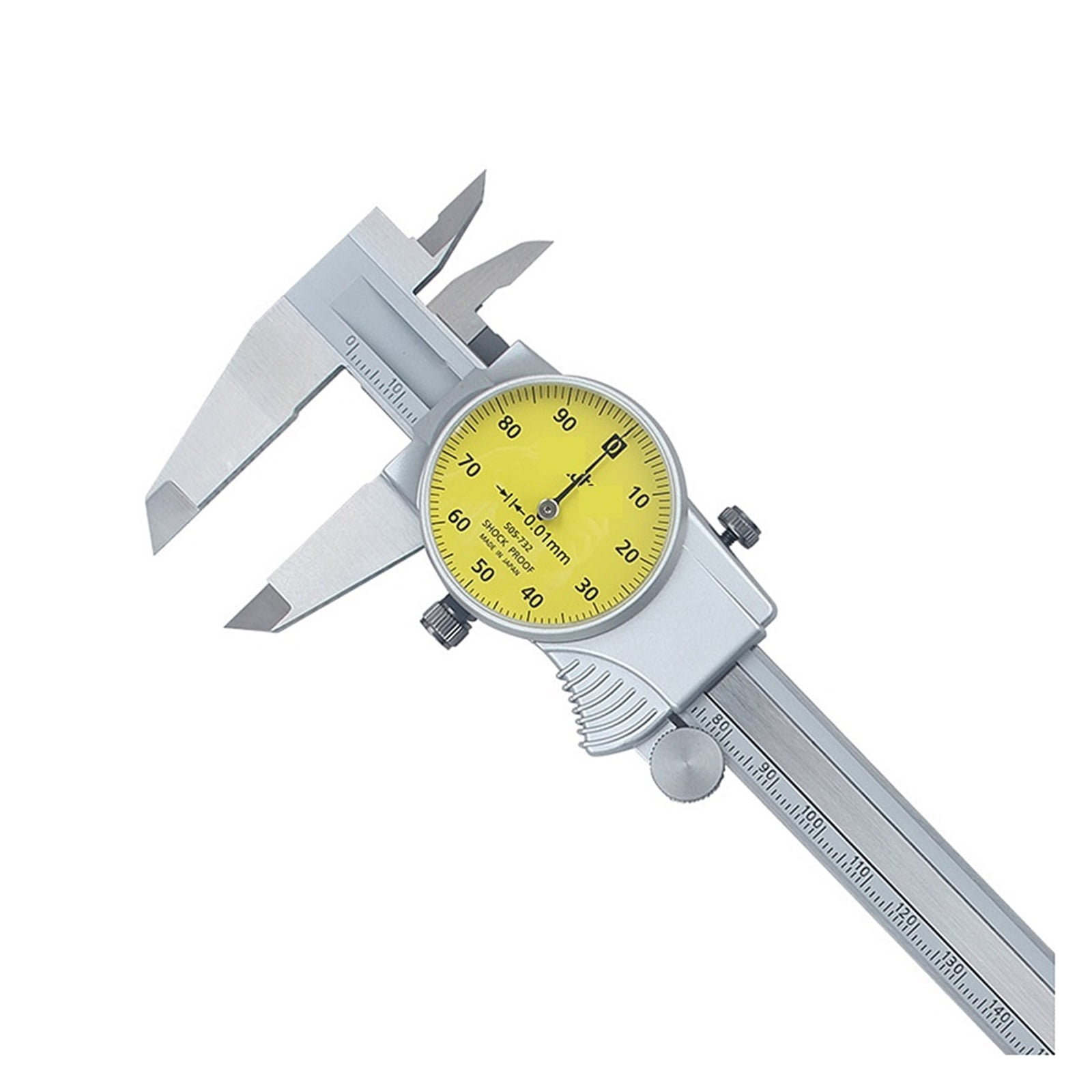0-150mm/0.01 Dial Caliper 505-732 Stainless Steel Vernier Calipers Micrometer Measuring Tools ,Easy to Operate