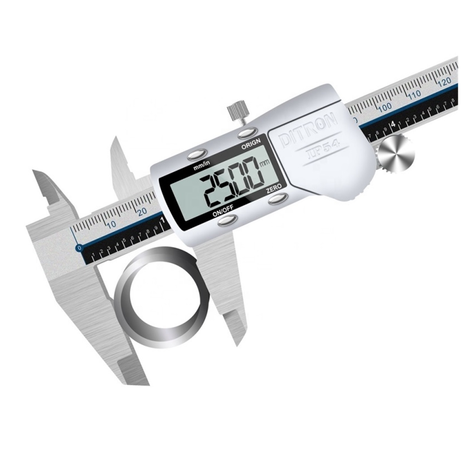 0-150mm 6" Stainless Steel Electronic Digital Caliper IP54 Waterproof Metric Vernier Measurement Tool With LCD Screen