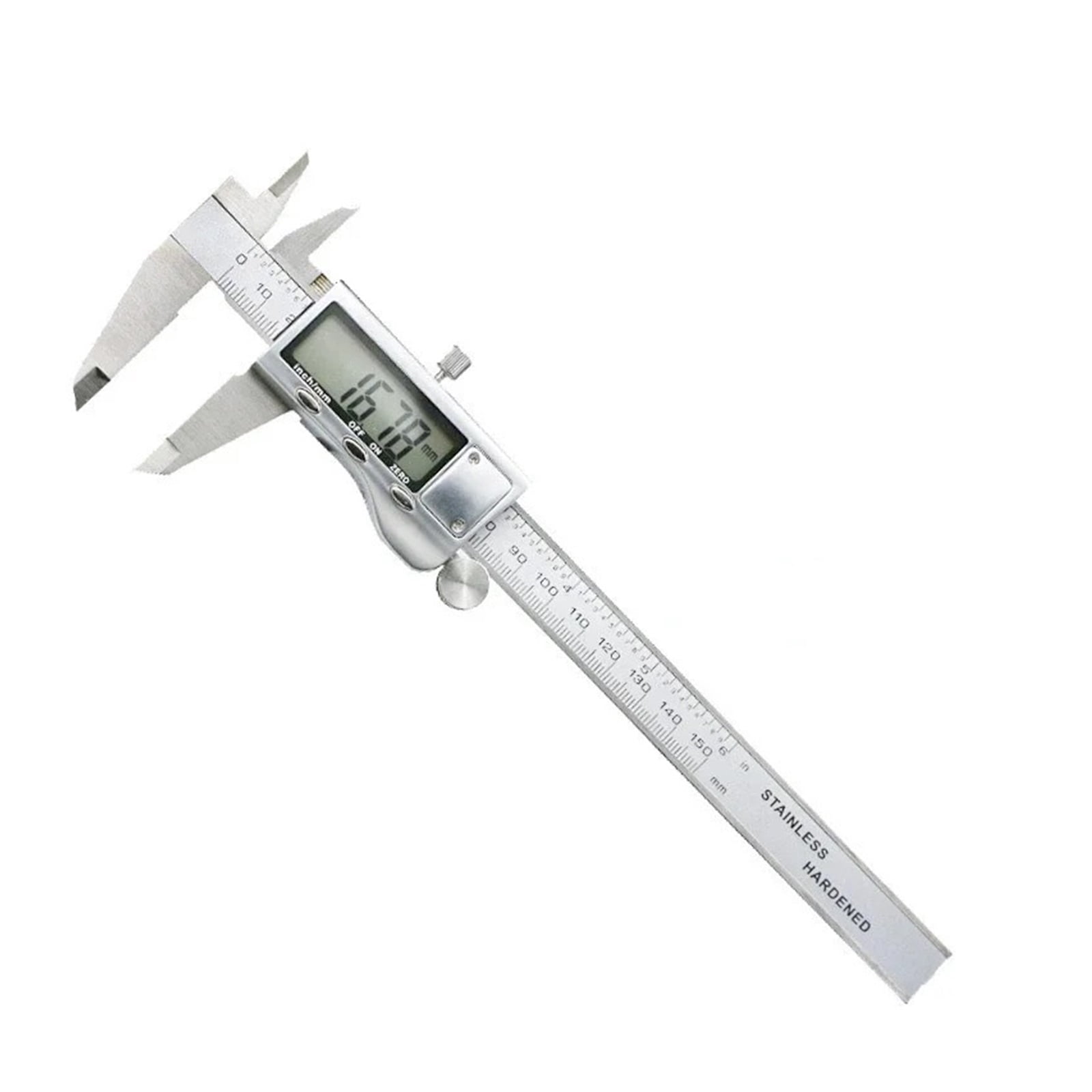 0-150mm Vernier Caliper Stainless Steel LCD Digital Caliper 6 Inch Instrument Depth Measuring Tools By ,Easy to Operate