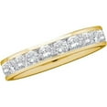 thumbnail image 1 of 0.15Ctw Round Diamond Machine Set Band - 14KYG, 1 of 1