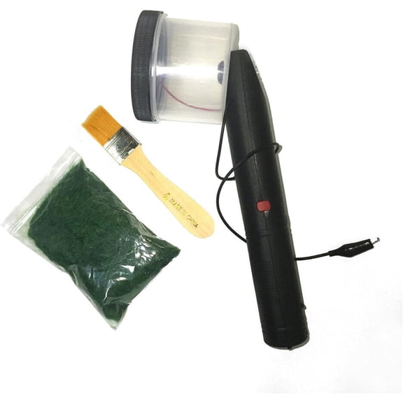 0.15W Portable Mini Flocking Machine, Handheld Static Grass Flock Applicator Static Grass Applicator Kit Static Grass Applicator for Plantings Models, Landscape Models