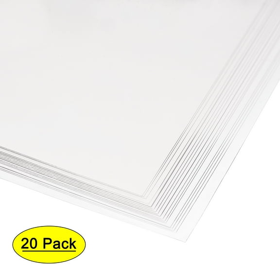 Uxcell 0.15mm Thick A4 Size Clear Sheet 297mm x 210mm Flexible Cover Protector Office DIY Cut 20Pcs