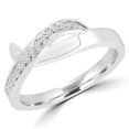 thumbnail image 1 of 0.16 CTW Round Diamond Cocktail Ring in 14K White Gold - 5.25, 1 of 1