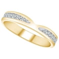 thumbnail image 1 of AFFY 0.16 Carat (Ctw) Round Shape White Natural Diamond Anniversary Wedding Band Ring 14k Solid Yellow Gold Ring Size-9.5, 1 of 1