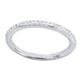 thumbnail image 1 of AFFY 0.16 Ct Round Shape White Diamond Engagement Wedding Ring In 14K Solid White Gold, 1 of 1