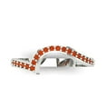 thumbnail image 1 of 0.16 ct Brilliant Round Cut Simulated Red Diamond 14k White Gold Stackable Band SZ 9.5, 1 of 6