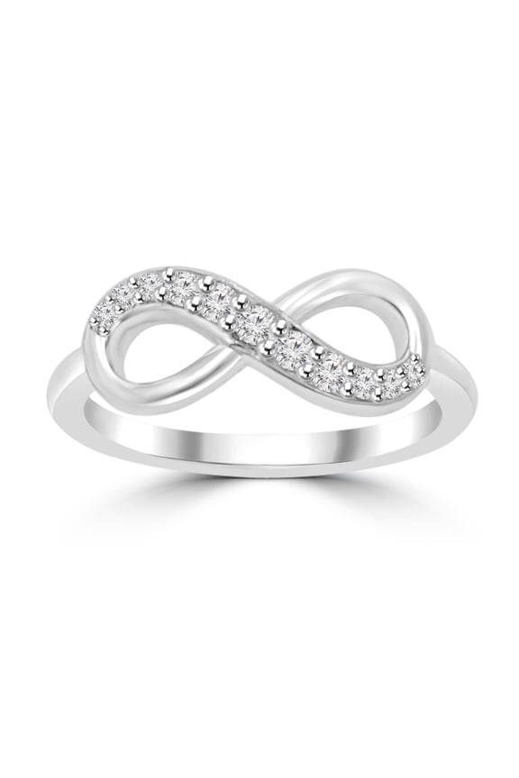 0.16 ct Ladies Round Cut Diamond Anniversary Wedding Band Ring ( G Color SI-1 Clarity)