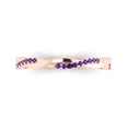 thumbnail image 1 of 0.16 ctw Wedding Band for Women - 14K Rose Gold Natural Amethyst Stackable Eternity Ring, 1 of 6