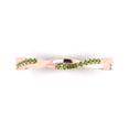 thumbnail image 1 of 0.16 ctw Wedding Band for Women - 14K Rose Gold Natural Peridot Stackable Eternity Ring, 1 of 6