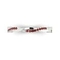 thumbnail image 1 of 0.16 ctw Wedding Band for Women - 14K White Gold Natural Garnet Stackable Eternity Ring, 1 of 6