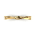 thumbnail image 1 of 0.16 ctw Wedding Band for Women - 14K Yellow Gold Simulated Champagne Diamond Stackable Eternity Ring, 1 of 6