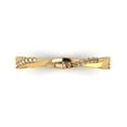 thumbnail image 1 of 0.16 ctw Wedding Band for Women - 14K Yellow Gold Yellow Moissanite Stackable Eternity Ring, 1 of 6
